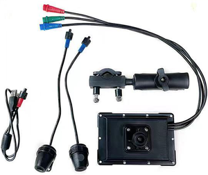 Enregistreur de moto 5 pouces Apple Carplay Android Auto sans fil avant et arrière double enregistrement DVR IPS écran moniteur multimédia - Product Image 3