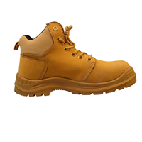 AOXIANG Bottes de sécurité industrielles en gros pour la construction, unisexe, en cuir nubuck avec semelle intermédiaire, doublure en maille et semelle extérieure en PU, anti-