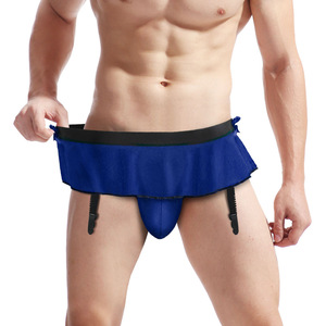 FF5221 Sous-vêtements sexy pour hommes, string, slip de bain, culotte en dentelle, lingerie sexy pour hommes avec jarretière - Product Image 5