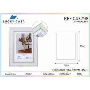 Ingrosso 10x15cm elegante cornice per foto di alta qualità moderno quadrato in vetro con lega di legno e metallo per la decorazione della casa - Product Image 1