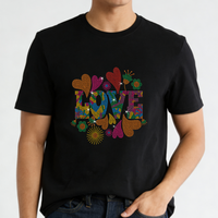 Transfert de strass thermocollant Bling pour la Saint-Valentin, motif de strass pour T-shirt