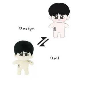 New Lovely Stuffed Super Star Kpop Doll 20CM Human Plush Idol Doll With Tattoos Exquisite Embroidery Craft For Idol Groups