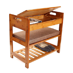 Zapateras De Madera Modern Shoe Rack Organizer 2 Tier Organizing Rack Bamboo Shoe <strong>Storage</strong> <strong>Bench</strong> With <strong>Seat</strong> for Shoes - Product Image 2