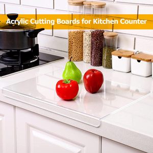 Planche à découper en acrylique avec logo personnalisé, passe au lave-vaisselle, flexible, sur l'évier, sur le comptoir, pour la cuisine, avec rebord - Product Image 3