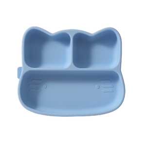 Bol alimentaire en forme de chat 2026 en PC, à débit variable, forme d'arc étroit, ventouse intégrée, motif dessin animé pour 0-12 mois - Product Image 1