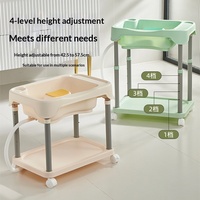 Shampoo portable pour personnes âgées, kit de bain de luxe de haute qualité, lavabo pour shampooing, nouveau lavabo portable debout pour patients handicapés
