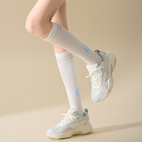 Chaussettes de compression pour femmes, pour le tennis, le badminton, le yoga, le fitness, la course à pied, chaussettes de compression amincissantes jusqu'aux genoux, vente en gros