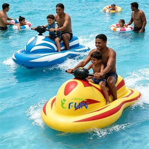 Jet ski gonflable électrique pour enfants, jouet aquatique sûr avec propulseur électrique, en vinyle/PVC, pour utilisation en extérieur sur lac et piscine - Product Image 2