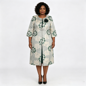 Nouvelle robe décontractée grande taille, tenue d'église, vêtements turcs pour femmes, robe deux pièces - Product Image 5