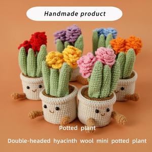 Tulipán de Ganchillo de Fábrica en Maceta Adorable, Decoración Kawaii para Habitación u Oficina, Cactus de Ganchillo, Tulipán, Girasol, Muñeco de Cactus en Maceta, Regalo para el Día de la Madre - Product Image 4