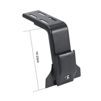 Adaptateur de fixation sur gouttière pour barres de toit de voiture OEM ODM personnalisées, en acier revêtu, robuste, pour barres transversales, plateaux Pioneer, bagages de toit, réglage plat