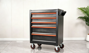 Chariot d'atelier portable en acier avec 5 tiroirs pour <span class=keywords><strong>garage</strong></span> et atelier, personnalisable OEM - Product Image 5
