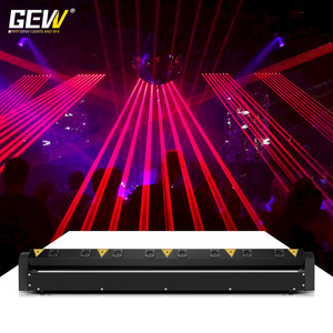 Luz Láser <span class=keywords><strong>DJ</strong></span> de <span class=keywords><strong>8</strong></span> Ojos con Cabezal Móvil Rojo/RGB para Discotecas - Product Image 4