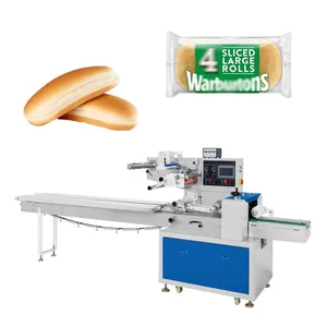 Máquina de embalagem horizontal de pão, alta velocidade, máquina de embalagem de tortilha, chapati, pão plano, maquina de embalagem de pão