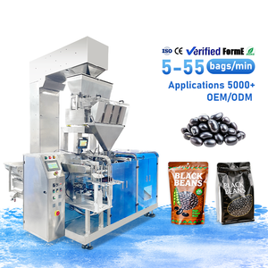 Machine d'emballage automatique de riz 1kg 2kg, machine de pesage, de remplissage et de scellage pour haricots noirs et céréales, machine d'emballage de sacs préformés - Product Image 1