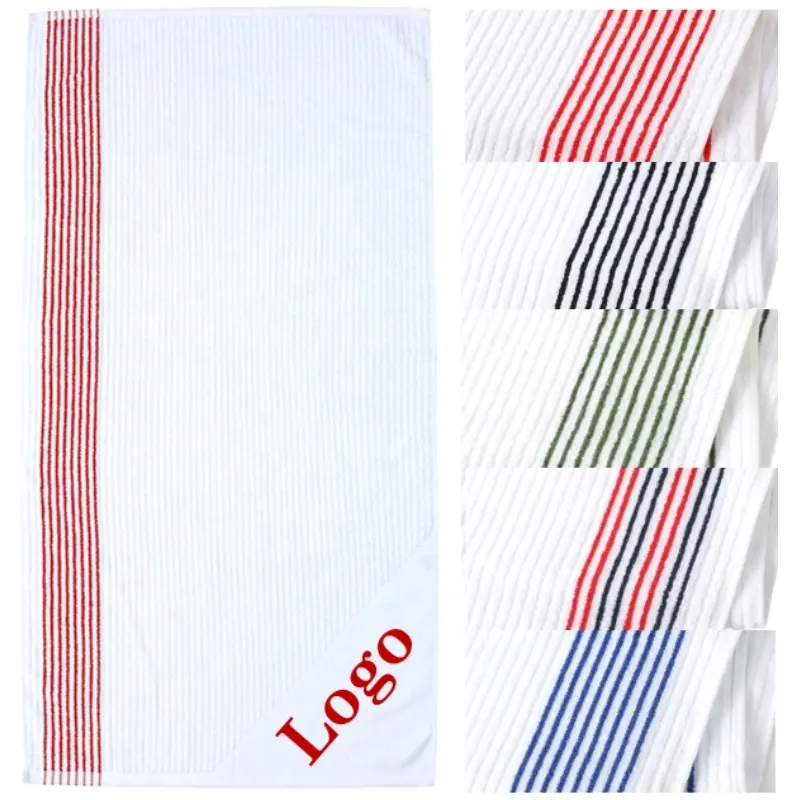 Logo su misura semplice striscia di Design cotone 22 "x 46" grande Caddy Golf asciugamano all'ingrosso Caddy Golf asciugamano