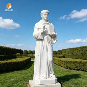 Estatua de San Tomás Apóstol de Tamaño Real en Mármol Natural, Tallada a Mano, Personalizable para Iglesia, Marca MILY - Product Image 2