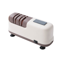 Aiguiseur de couteaux électrique, aiguiseur de ciseaux portable pour la maison, aiguiseur de couteaux de cuisine rapide, petit aiguiseur de couteaux automatique