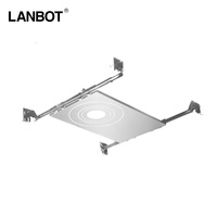 Plaque de montage universelle multi-tailles en acier galvanisé pour barres de suspension réglables, nouvelle construction, pour downlight LED