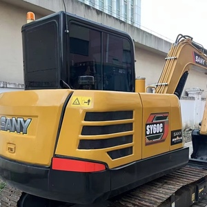 รถขุดขนาดเล็กมือสอง Sany SY60C ประหยัดน้ำมัน ระบบไฮดรอลิกแบบตรวจจับแรงกดที่มั่นคง  รองรับน้ำหนักได้ดี  พร้อมรางตีนตะขาบที่ทนทานต่อการสึกหรอ - Product Image 1