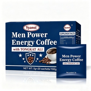 กาแฟเพิ่มพลังสำหรับผู้ชาย ขนาด 100 กรัม (5 กรัม x 20 ซอง) เครื่องดื่มสมุนไพรสำเร็จรูปเพื่อสุขภาพ - Product Image 3