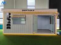 Restaurant conteneur pop-up, café préfabriqué avec cuisine, kiosque, magasin de proximité