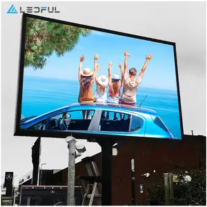 شاشة عرض LED كبيرة الإعلانات التجارية الخارجية/حائط فيديو P8 مخصصة سهلة التركيب
