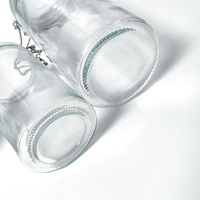Bocaux en verre pour le stockage des grains de café de différentes tailles, récipients alimentaires en verre robustes avec couvercles à fermeture hermétique ou pour le stockage des collations, cadeaux