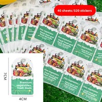 Op maat gemaakte, milieuvriendelijke, zelfklevende papieren etiketten voor fruit & snoep, taarten, voor supermarktvoedselverpakkingen