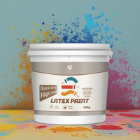 Peinture murale au latex à base d'acrylique, couleurs chaudes, pour la décoration intérieure et extérieure de la maison, à appliquer au pinceau