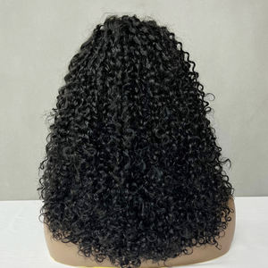 Peluca de encaje frontal con cutículas alineadas, peluca frontal de encaje de cabello humano al por mayor, pelucas rizadas Pixie SDD de 14 pulgadas - Product Image 5