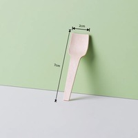 Cuillère à crème glacée en bois de différentes tailles pour vos gobelets en papier