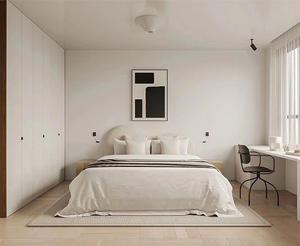 Cabecera de <span class=keywords><strong>Cama</strong></span> Moderna Minimalista con Tapicería Acolchada de Tela Cloud Boucle, Tamaño Queen y King, Muebles de Dormitorio Personalizados, Estructura de <span class=keywords><strong>Cama</strong></span> - Product Image 4