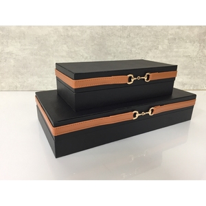 Leather Storage Pu Jewelry Box Pendant Necklace Earring Jewelry Box For Women Girl