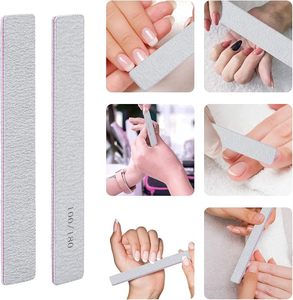25 Pack 100/180 Grit <b>Nail</b> <b>Files</b> for Acrylic <b>Nails</b>, Rectangle Fingernail <b>Files</b> Professional <b>Nail</b> Buffering <b>Files</b> - Product Image 5