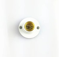 Douille pour ampoule E14, socle pour lampe, vis d'éclairage LED, accessoires pour lampe blanche, support pour ampoule