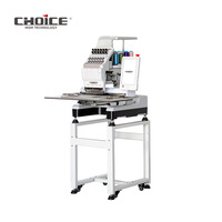 CHOICE GCMINI-A1201E Machine à broder automatique à tête unique à 12 aiguilles Broderie plate pour vêtements Casquettes Moteur neuf