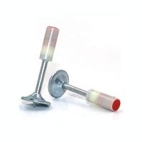 100 pièces 200 pièces 27 mm 32 mm 42 mm Clous ronds en acier pour pistolet à clous manuel, clous de fixation pour plafond, diamètre 7,3 mm pour mini pistolet à clous
