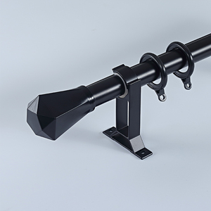 Kim loại hợp kim nhôm thanh rèm Roman thanh rèm Bộ trần gắn trang trí vòng tùy chỉnh đôi thanh rèm - Product Image 4