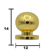 Boutons miniatures en laiton poli pour commodes, armoires et rangements d'entrepôt - Couleurs personnalisables - Vente en gros