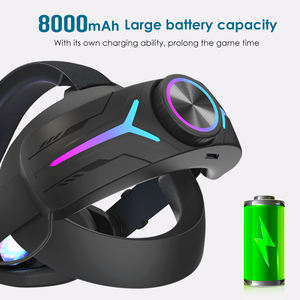 Super septiembre luces de respiración en 6 colores 8000 Mah batería ajustable correa de cabeza de repuesto para Meta/<span class=keywords><strong>Oculus</strong></span> <span class=keywords><strong>Quest</strong></span> <span class=keywords><strong>2</strong></span> - Product Image 4