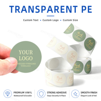 Rouleau d'étiquettes autocollantes en vinyle PVC personnalisé, résistant à l'eau et à l'huile, pour l'emballage des produits