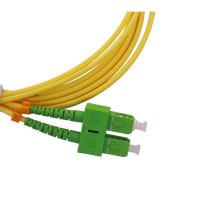 Kabel Patch Fiber Single Mode yang Dapat Disesuaikan FC UPC-SC APC Duplex untuk Penggunaan FTTH di Dalam Ruangan