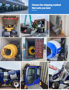 Conçu sur mesure <span class=keywords><strong>pour</strong></span> la construction d'infrastructures routières Diesel Mobile <span class=keywords><strong>Mini</strong></span> Portable Auto-chargement Bétonnière Camion - Product Image 5