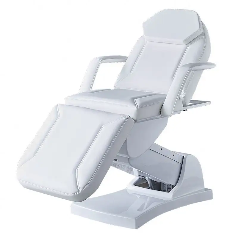 Chaise d'extension de dermatologie Lit de spa électrique Chaise de salon de beauté Chaise de massage pour le visage Lit