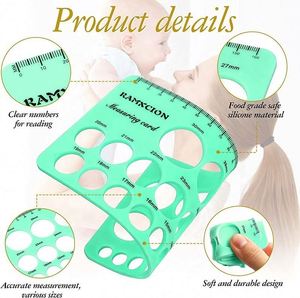 Pochoirs de <span class=keywords><strong>dessin</strong></span> en gros Outil de mesure souple Carte de taille Règle de mesure de mamelon de poitrine à bride en silicone réutilisable - Product Image 4