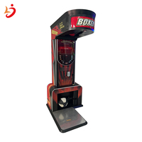 Machine de boxe d'arcade à monnayeur en métal, type 'Big One Punch Bag', équipement de simulation de boxe avec fonctions de coups de poing, de coups de pied et de frappe au pied