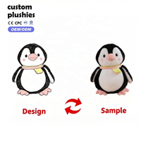 Peluche pingouin rose mignon, jouet en peluche doux et moelleux, animal de l'Antarctique, poupée en peluche, oreiller de confort pour enfants