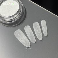 Poudre de diamant réfléchissante Sheenbow, poudre scintillante argentée blanche, poudre scintillante pour mariage, poudre libre pour gel à ongles