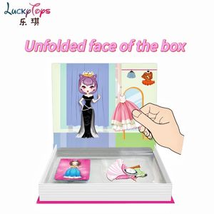 Début éducatif bricolage apprentissage jouet planche à dessin 50 pièces changement créatif vêtements magnétique Puzzle livre <span class=keywords><strong>jeux</strong></span> décoratifs pour les enfants - Product Image 4